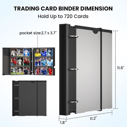 Card Card Binder 9 Pocket ، 720 Pockets Collectible Card Card Abran in Saudi Arabia