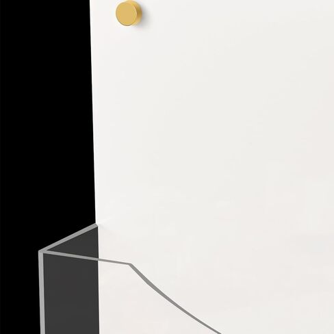 PecMuikee Wall File Organizer, Vertical Acrylic Mail Magazine Holder Wall Mount, 4 Colors of Screw Caps Included Hanging File Organizer for School, Office, Hospital, 2 Pcs in Saudi Arabia