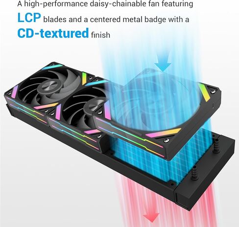 SAMA Q60 CPU AIO Water Cooler, FDB Bearings 4pin PWM Quiet Fans, Efficient PWM-Controlled Pump, Customizable 2.8" Circular LCD Display for Images, LGA 1366/115X/2011/1200/1700/1851, AM4/AM5, White in Kuwait