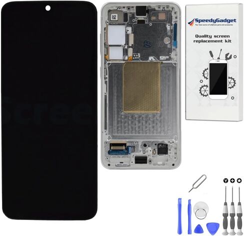 [Original Quality] Samsung Galaxy S24 Screen Replacement, 6.2 inch AMOLED Display, Touch Digitizer with Frame, LCD Assembly (Cobalt Violet Frame) in Saudi Arabia