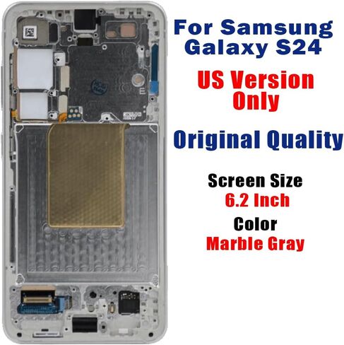 [Original Quality] Samsung Galaxy S24 Screen Replacement, 6.2 inch AMOLED Display, Touch Digitizer with Frame, LCD Assembly (Cobalt Violet Frame) in Saudi Arabia