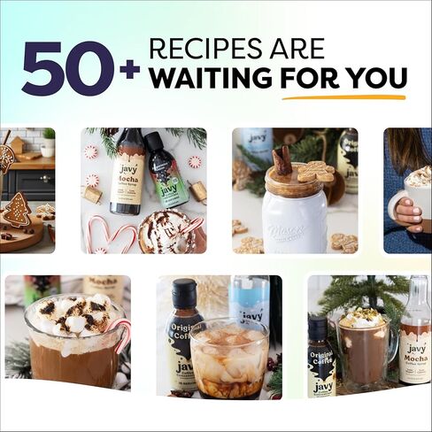 تركيز القهوة Javvy - Cold Brew Coffee ، مثالية للقهوة الفورية الساخنة أو المثلجة ، والمشروبات الساخنة ، وتركيز المشروب البارد ، 35 حصصًا - الكراميل in Saudi Arabia