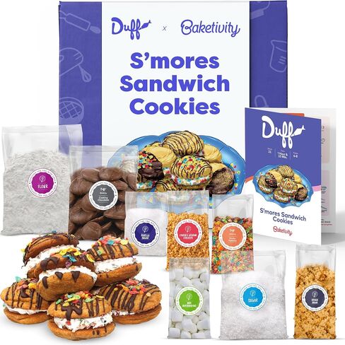 Baketivity x Duff Goldman Unicorn Cookies Kit - Kids Baking Kit - Cooking Kits for Kids with Premeasured Ingredients, Decorating Supplies, STEM Activities - Kids Baking Sets for Girls, Boys Ages 6-12 in Saudi Arabia