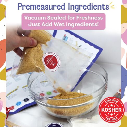 Baketivity x Duff Goldman Unicorn Cookies Kit - Kids Baking Kit - Cooking Kits for Kids with Premeasured Ingredients, Decorating Supplies, STEM Activities - Kids Baking Sets for Girls, Boys Ages 6-12 in Saudi Arabia