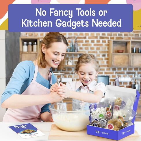 Baketivity x Duff Goldman Unicorn Cookies Kit - Kids Baking Kit - Cooking Kits for Kids with Premeasured Ingredients, Decorating Supplies, STEM Activities - Kids Baking Sets for Girls, Boys Ages 6-12 in Saudi Arabia