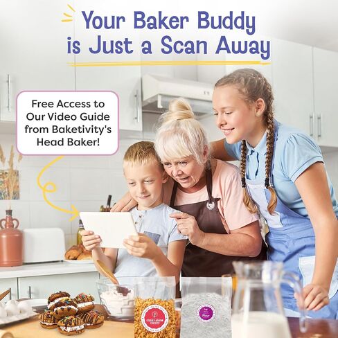 Baketivity x Duff Goldman Unicorn Cookies Kit - Kids Baking Kit - Cooking Kits for Kids with Premeasured Ingredients, Decorating Supplies, STEM Activities - Kids Baking Sets for Girls, Boys Ages 6-12 in Saudi Arabia