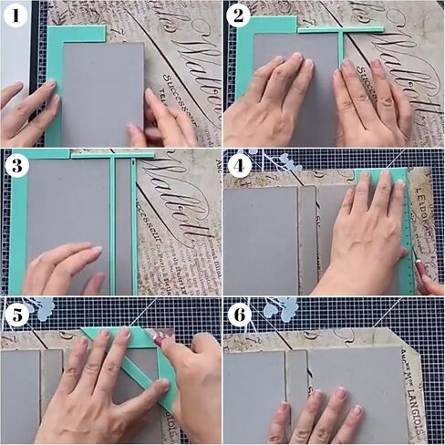 دليل ربط الكتب الأكريليك ، 4 أجهزة كمبيوتر غلاف كتاب دليل أدوات أدوات ملزمة المسطرة لكتاب ألبوم قصاصات صنع الغلاف in Kuwait
