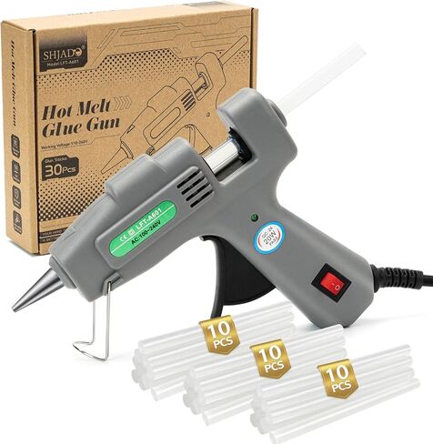 Cordless Hot Glue Gun, 15S Heating Fast Hot Melt Gun, Smart-Power-off, Hot Glue Gun Kit with 30 Pcs Mini Glue Sticks for DIY School Craft Projects and Quick Home Repairs in Kuwait