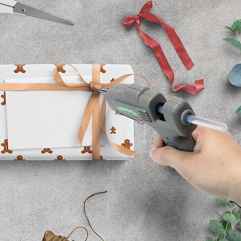 Cordless Hot Glue Gun, 15S Heating Fast Hot Melt Gun, Smart-Power-off, Hot Glue Gun Kit with 30 Pcs Mini Glue Sticks for DIY School Craft Projects and Quick Home Repairs in Kuwait