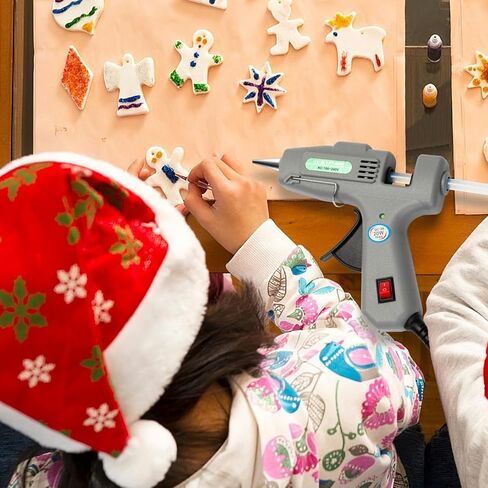 Cordless Hot Glue Gun, 15S Heating Fast Hot Melt Gun, Smart-Power-off, Hot Glue Gun Kit with 30 Pcs Mini Glue Sticks for DIY School Craft Projects and Quick Home Repairs in Kuwait