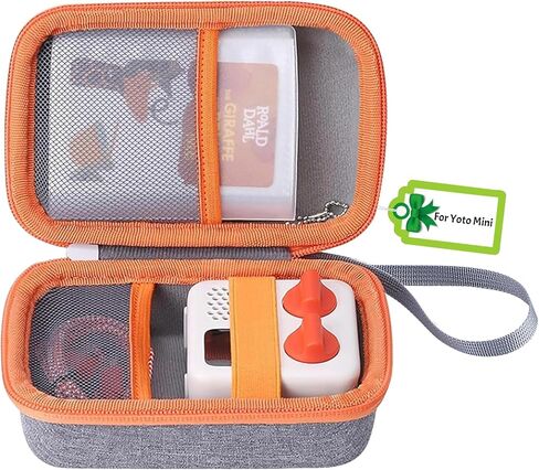 ASIEIT Hard Case Compatible with Yoto Mini (2024 Edition), Case for Yoto Mini, Children's Audio & Music Player, Yoto Holder Bag for Children’s Speaker Plays Audiobook Cards, Orange in Saudi Arabia