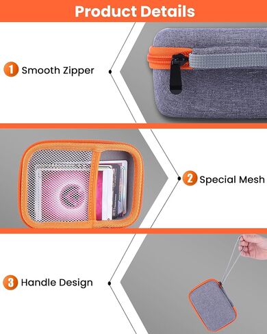 ASIEIT Hard Case Compatible with Yoto Mini (2024 Edition), Case for Yoto Mini, Children's Audio & Music Player, Yoto Holder Bag for Children’s Speaker Plays Audiobook Cards, Orange in Saudi Arabia