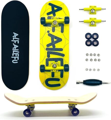 Pro Fingerboard 32mm Wooden Board Professional Finger Skateboard Trucks CNC Wheels with Bearings (Death) in Saudi Arabia
