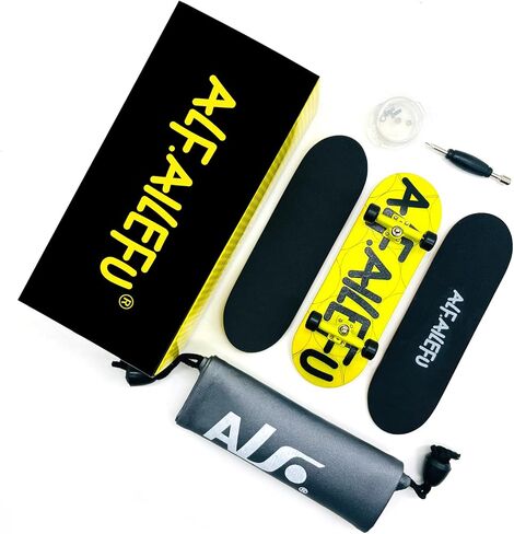 Pro Fingerboard 32mm Wooden Board Professional Finger Skateboard Trucks CNC Wheels with Bearings (Death) in Saudi Arabia