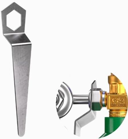 Robby's Cloud CO2 Tank Wrench for Tightening or Loosening Regulator from Tank - 1-1/8in end fits standard CO2 Tanks, Nitrogen Tanks or Oxygen tanks - Wrench Hangs on Regulator Stem (1 Pack) in Kuwait