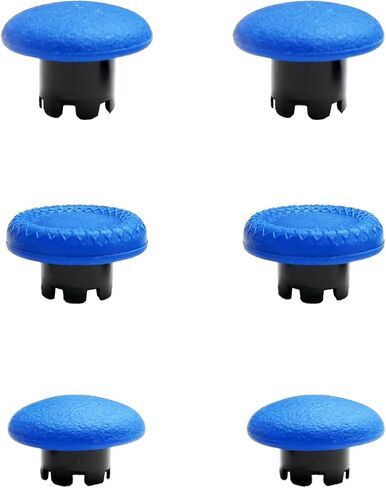 Thumbsticks for PS5 Edge Controller, Thumbsticks Paddles Replacement for PS5 Dualsense Controller, 6 in 1 Accessories Parts for PS5 Dualsense Edge Controller Analog Joystick Repair Kit (Black) in Saudi Arabia
