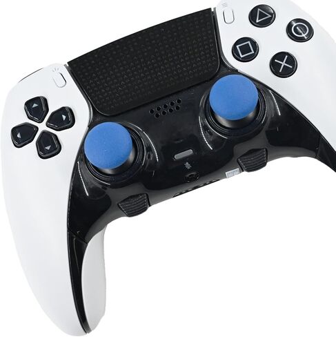 Thumbsticks for PS5 Edge Controller, Thumbsticks Paddles Replacement for PS5 Dualsense Controller, 6 in 1 Accessories Parts for PS5 Dualsense Edge Controller Analog Joystick Repair Kit (Black) in Saudi Arabia