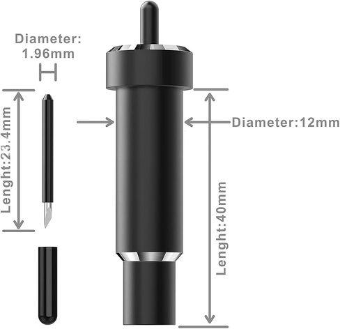 5Pcs Premium Fine Point Blade Compatible with Cricut Maker 3/Maker/Explore 3/Explore Air 2/Air/One/Venture, Fine Point Blade Housing for Most Light Materials (Black) in Kuwait