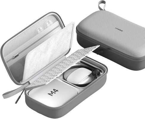 Hagibis Electronics Organizer Travel Case for Mac Mini M4/M4 Pro 2024 Portable Waterproof Carry Case for Cable, Charger, Docking Station, Power Bank, SD Card, Mouse, USB Flash Disk (Grey) in Saudi Arabia