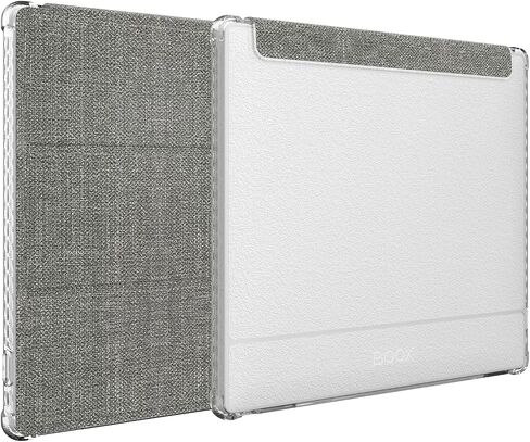 Tudia Skn Flip مصممة لـ Onyx Boox Go Color 7 Case (2024) - [تقنية الاستيقاظ التلقائي/النوم المحسّن] TPU شفافًا مضادًا مع غطاء TPU من الجلد المحكم 7 "(Beige) in Kuwait