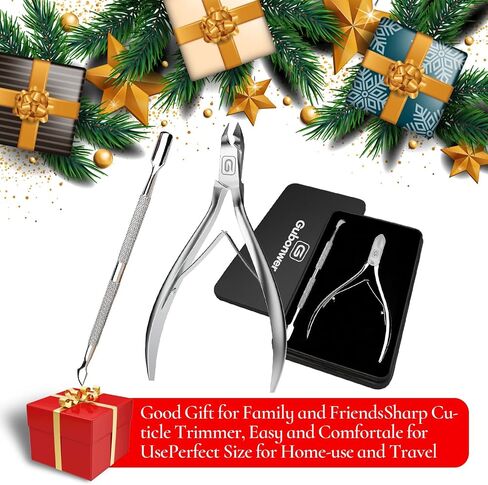 Cuticle Trimmer 3/4 Jaw Extremely Sharp Cuticle Nippers Scissors Stainless Steel Clippers Cutter Remover Pedicure Manicure Nail Tool, cuticle pusher, nail cuticle trimmer professional cuticle cutter in Saudi Arabia