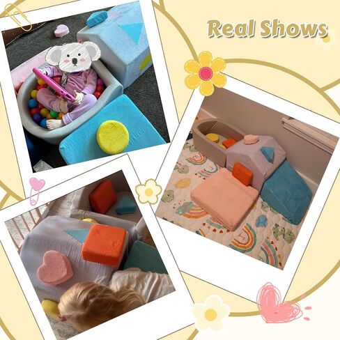 Foam Climbing Blocks for Toddlers,Christmas Theme Infant Soft Play Set with Tree Block & Star Block,Baby Climbing Toys Indoor,Kids Tumble Climbing Mats & Convertible Lounger,Gray in Saudi Arabia