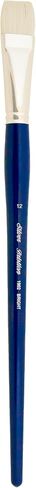 Silver Brush Limited 19020 Bristlon Bright Brush for Acrylic and Oil Painting, Size 0, Long Handle in Saudi Arabia