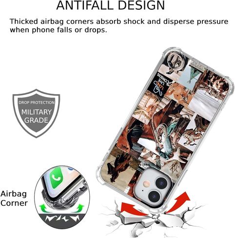 Case for iPhone 12/12 Pro with Christian Design,Christ Jesus Quotes Verse Collage Pattern,Trendy Soft TPU Bumper Phone Cover(12,Bible) in Kuwait