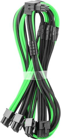 Cablemod e-series pro modmesh sleeved 12v-2x6 12vhpwr 90 ° STealthSense PCIe cable for Evga g / g+ / p+ / t-متغير (أسود+ أبيض ، 16 دبوسًا إلى رباعي ، 60 سم) in Kuwait