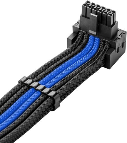 Cablemod e-series pro modmesh sleeved 12v-2x6 12vhpwr 90 ° STealthSense PCIe cable for Evga g / g+ / p+ / t-متغير (أسود+ أبيض ، 16 دبوسًا إلى رباعي ، 60 سم) in Kuwait