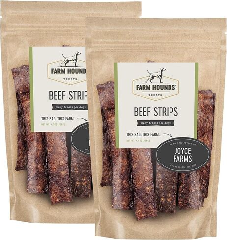 Farm Hounds - Duck Strips - Premium Natural Duck Jerky for Dogs - Made from 100% Humanely Raised Duck - Break-to-Size - Great for Training & Treats - No Added Fillers - Made in USA - 4.5 oz - 1 Pack in Saudi Arabia