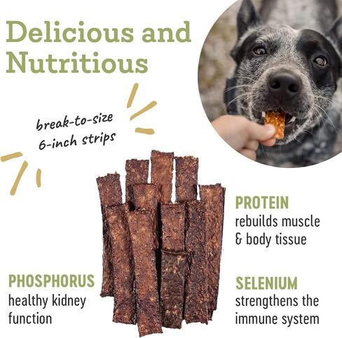 Farm Hounds - Duck Strips - Premium Natural Duck Jerky for Dogs - Made from 100% Humanely Raised Duck - Break-to-Size - Great for Training & Treats - No Added Fillers - Made in USA - 4.5 oz - 1 Pack in Saudi Arabia