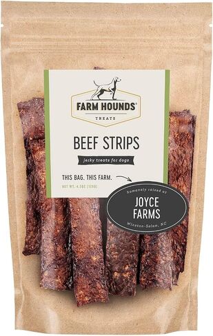 Farm Hounds - Duck Strips - Premium Natural Duck Jerky for Dogs - Made from 100% Humanely Raised Duck - Break-to-Size - Great for Training & Treats - No Added Fillers - Made in USA - 4.5 oz - 1 Pack in Saudi Arabia