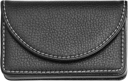 COFEE LEATHER LEATHER CARDGER CARCE CASE للرجال أو النساء جيب بطاقة العمل حامل بطاقة اسم البطاقة مع مغناطي in Saudi Arabia