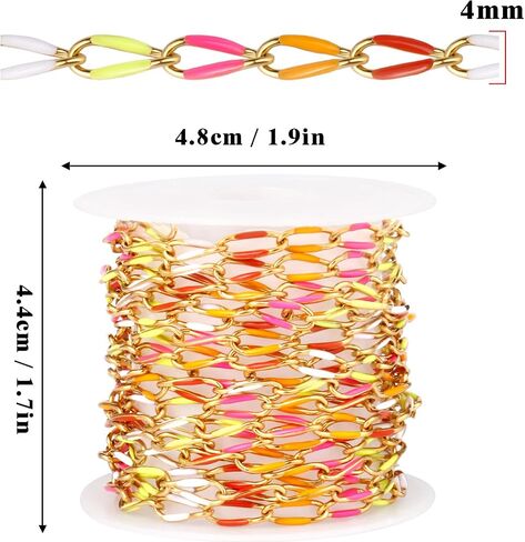 2 Yard Black Chains for Jewelry Making, 18K Gold Plated Stainless Steel Enamel Curb Chain Roll Bulk for DIY Jewelry Making in Saudi Arabia