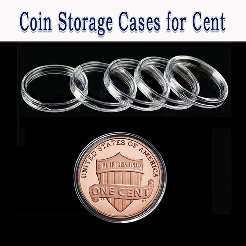 MUDOR Silver Dollar Coin Holders with 10 Size Gasket, 100 Pack Coin Storage Cases for Silver Eagle,Morgan,Cent,Nickel,Quarter, Plastic Coin Collection Supplies Protectors Capsules for Collectors in Kuwait