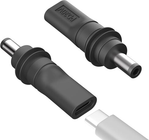 2 Sets of USB C to Dc 5.5mm X 2.1mm Power Adapters, Pd 100w USB C Female to Dc5521 Male Connector Charging Bucket Socket Power Adapter(DC5521toUSB-C Waterproof) in Kuwait