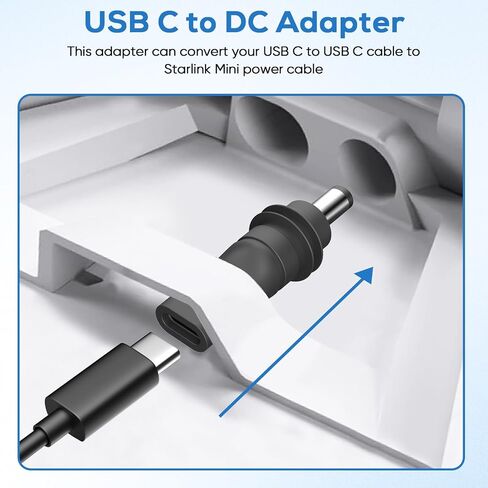 2 Sets of USB C to Dc 5.5mm X 2.1mm Power Adapters, Pd 100w USB C Female to Dc5521 Male Connector Charging Bucket Socket Power Adapter(DC5521toUSB-C Waterproof) in Kuwait