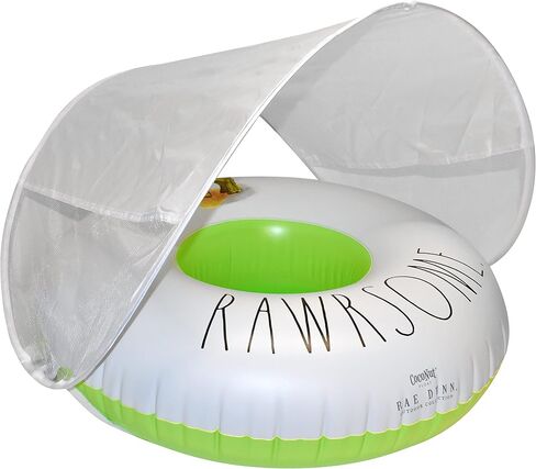Rae Dunn x CocoNut Float Toddler Floats with Canopy - New Velcro Connectors! - Child Sized Inflatable Raft & Durable Water Toy - Stable Ride-On for Summer Parties & Swim Events in Saudi Arabia