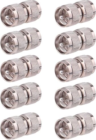 UHF PL-259 Adapter Coaxial 2 PCS-UHF Male RF Connector لأجهزة الراديو CB و HAM ، والهوائيات ، ومعدات الاتصالات in Kuwait
