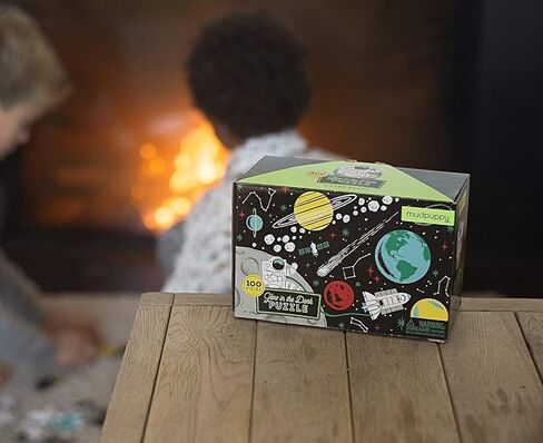 تنينات Mudpuppy - لغز 100 قطعة يتوهج في الظلام مع مشهد جريء لتنين ينفث النار وتفاصيل أحجية مخفية في الظلام للأطفال من سن 5 سنوات فما فوق in Kuwait