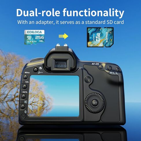 32GB Micro SD Card, Memory Card with SD Adapter, Read Speed up to 90MB/s, UHS-I TF Card for Full HD Video Recording, Compatible with Smartphone, Dash Cam, Camera and Drones, C10, U1,V10, A1 in Kuwait