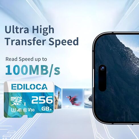 32GB Micro SD Card, Memory Card with SD Adapter, Read Speed up to 90MB/s, UHS-I TF Card for Full HD Video Recording, Compatible with Smartphone, Dash Cam, Camera and Drones, C10, U1,V10, A1 in Kuwait
