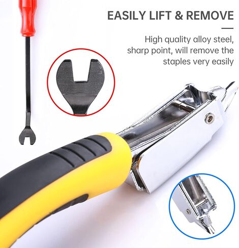 3PCS Upholstery and Construction Staple Remover with Tack Puller Tool, Nail Puller, Carpet Remover, for Removing All Kinds of Staples for Furniture, Floor, Wooden Case, Carton, Photo Frame in Kuwait