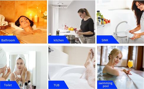 Waterproof Rotating Shower Phone Holder with 360° Rotation, Angle Adjustable, Wall Mounted Phone Holder for Bathroom Mirror Bathtub Kitchen, for 4" - 7" Cell Phone (White) in Saudi Arabia