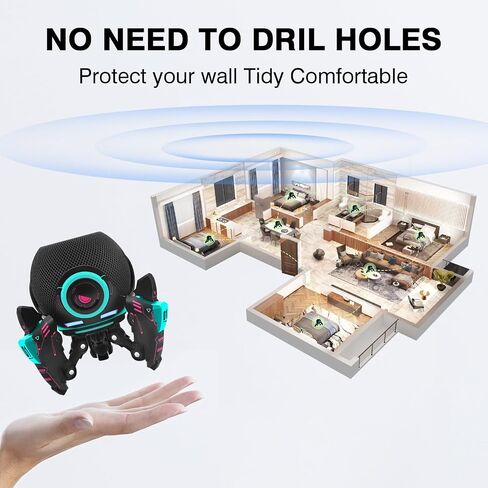 Echo Dot Stand，Table Stand Decorative Holder for Echo Dot (4th & 5th Generations) or Homepod Mini，Bracket can be Adjusted arbitrarily Posture (Black) in Kuwait