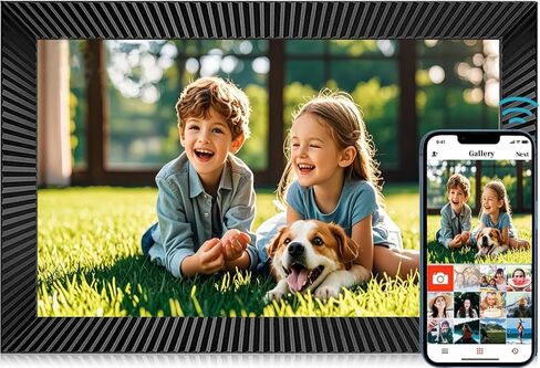 Uhale Digital Picture Frame - Best for Gifting, Send Photos from Phone, 32GB Storage, Smart Rotating Pictures,Easy Setup to Share Photos or Videos Remotely- Digital Frame for Best Gift in Saudi Arabia