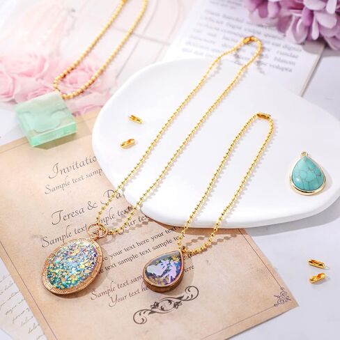 Mudder 65 Feet Stainless Steel Chains, 2.4mm Bead Link Chain with 40 Ball Connector Clasp and Plier for Necklace Hanging Ornament Key Chain Dog Pet Tags(Black) in Kuwait