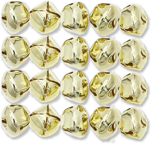 أجراس Jingle ، أجراس عيد الميلاد ، أجراس Craft Bells 20 ملم DIY للديكور المنزلي ، 20 PCS (Silver) in Kuwait