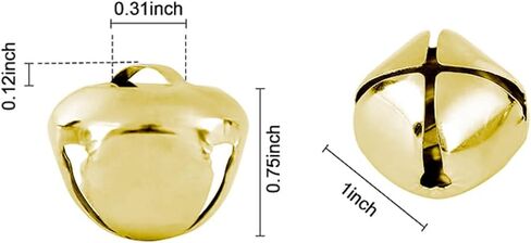 أجراس Jingle ، أجراس عيد الميلاد ، أجراس Craft Bells 20 ملم DIY للديكور المنزلي ، 20 PCS (Silver) in Kuwait